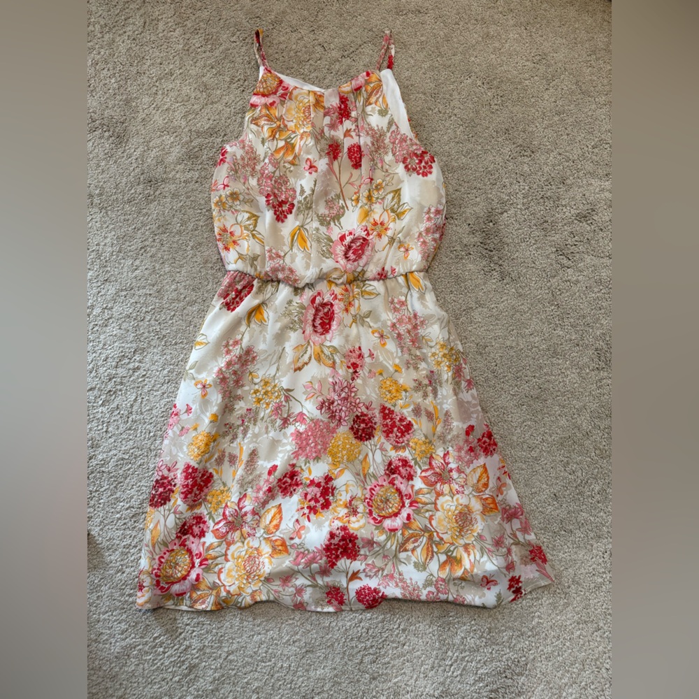 Tacera Red and Pink Halter Sundress